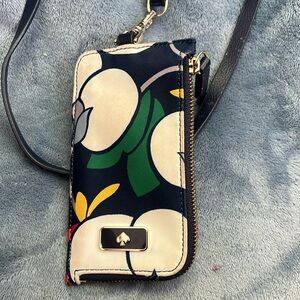 kate spade Card Case Lanyard (Dawn Breezy Floral)
